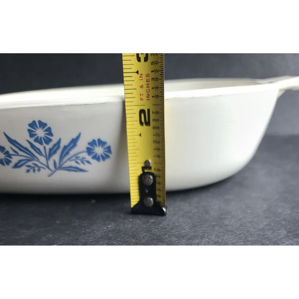 Vintage Corning Ware Cornflower Blue 10 Inch Square Casserole Dish P-10-Be